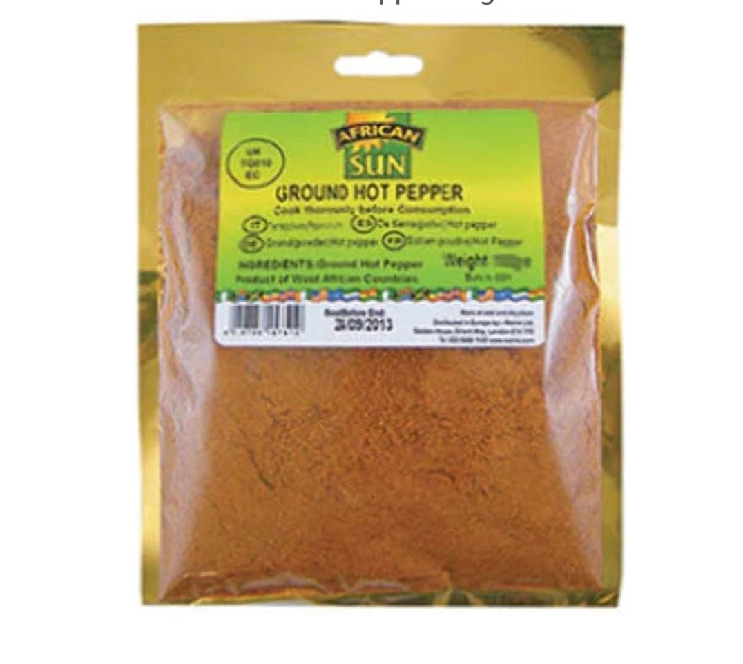 African’s Finest Hot Pepper (Ground 70g)